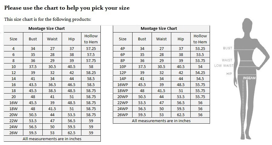 10p Size Chart